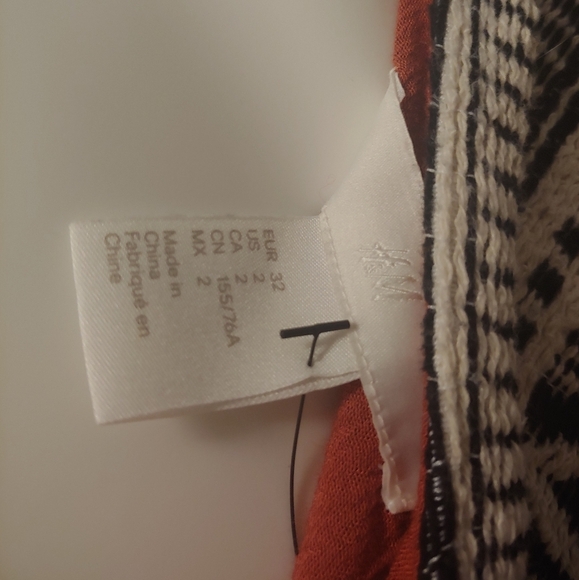 NWOT h&m orange open front shirt cardigan - Picture 2 of 4